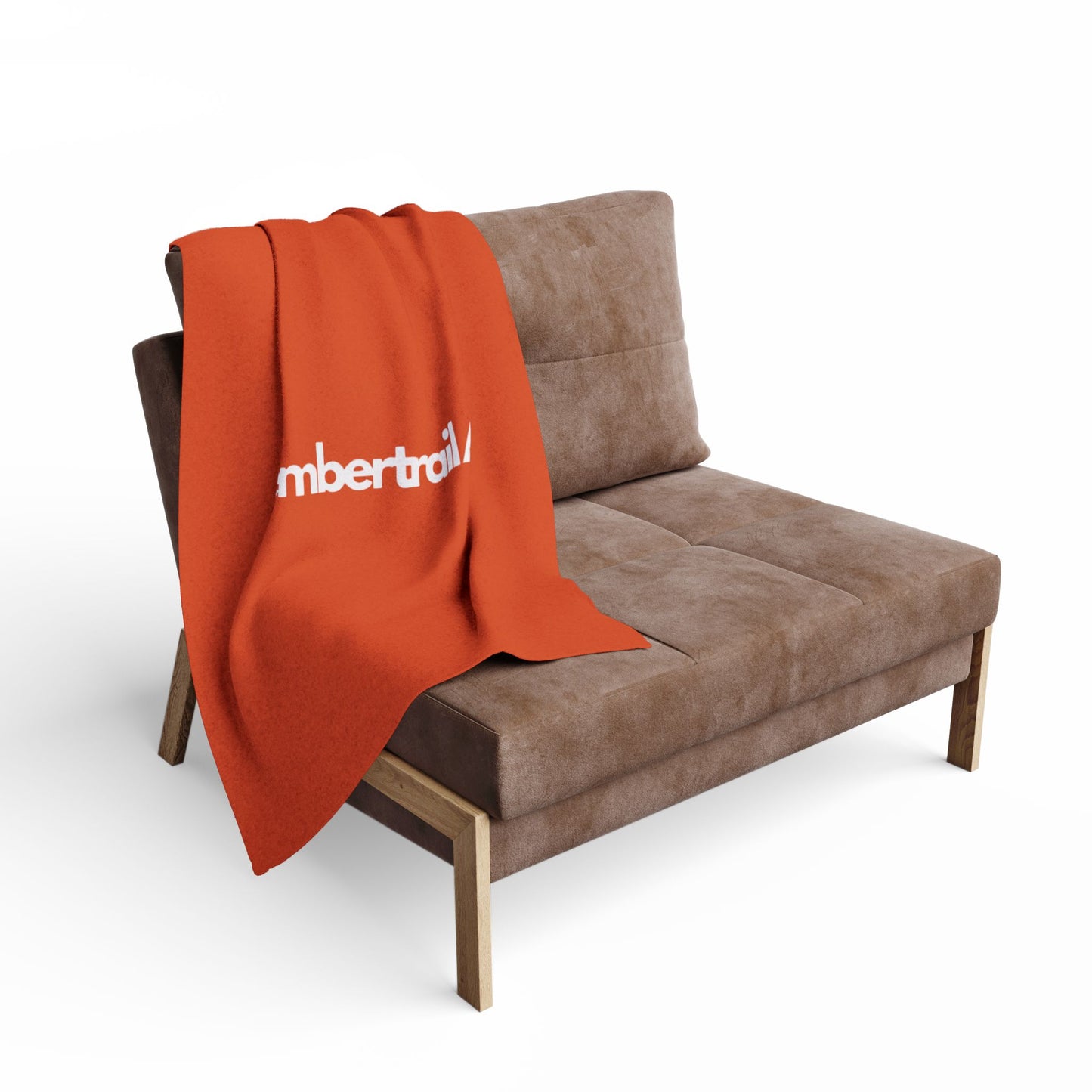EmberTrail Arctic Fleece Blanket – Cozy Orange Travel & Camping Throw
