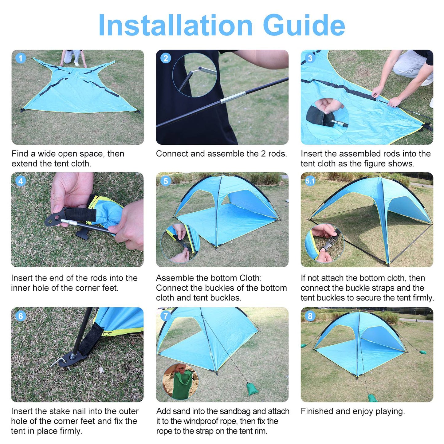 Waterproof Beach Tent Canopy
