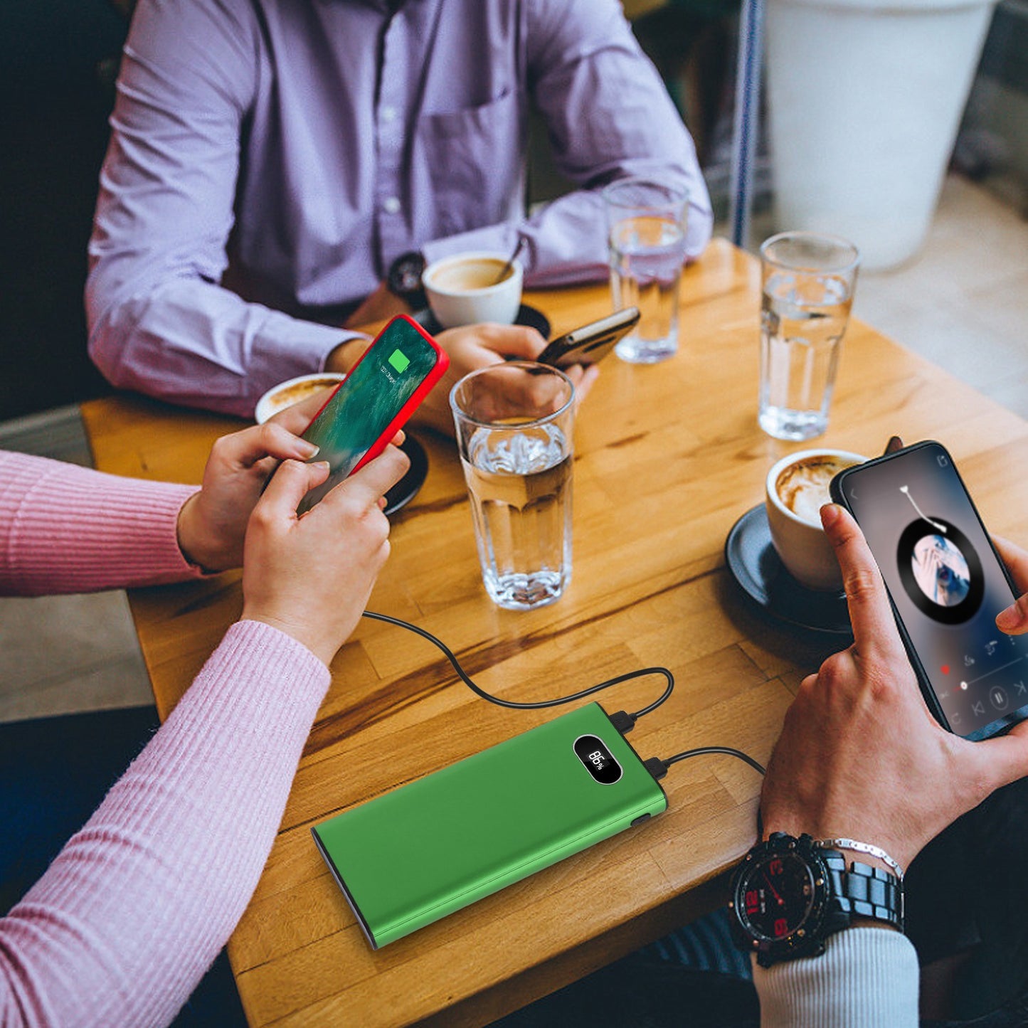 Portable Power Bank With LED Display