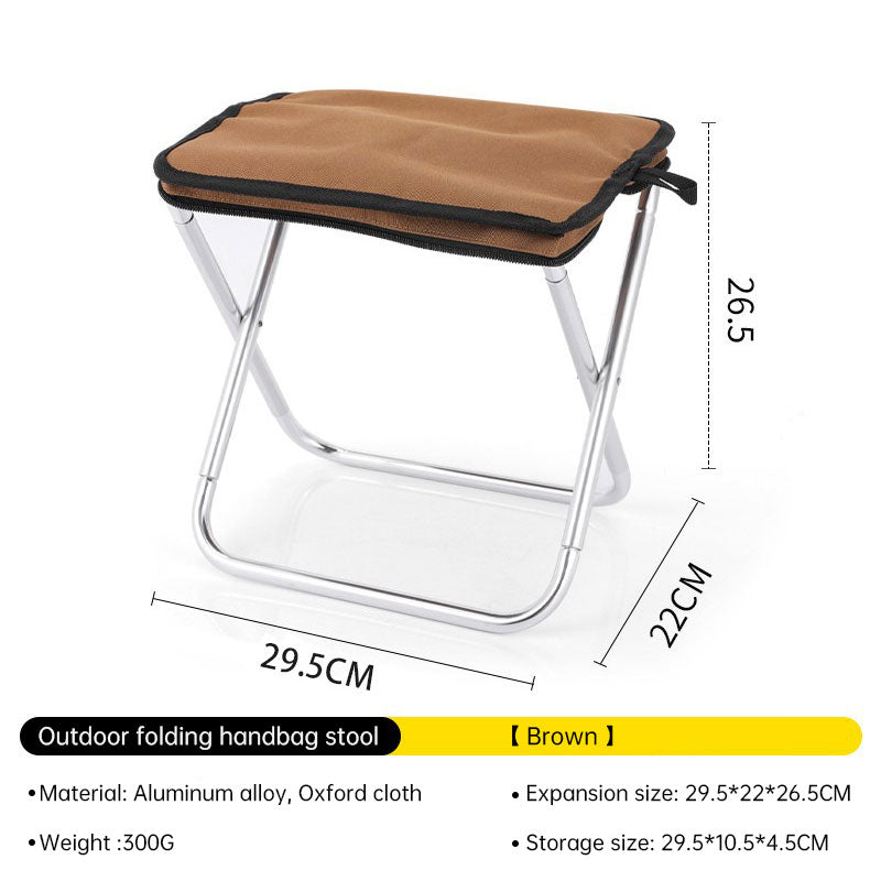 Ultralight Folding Camping Chair | Portable Aluminium Seat | Black, Brown & Green
