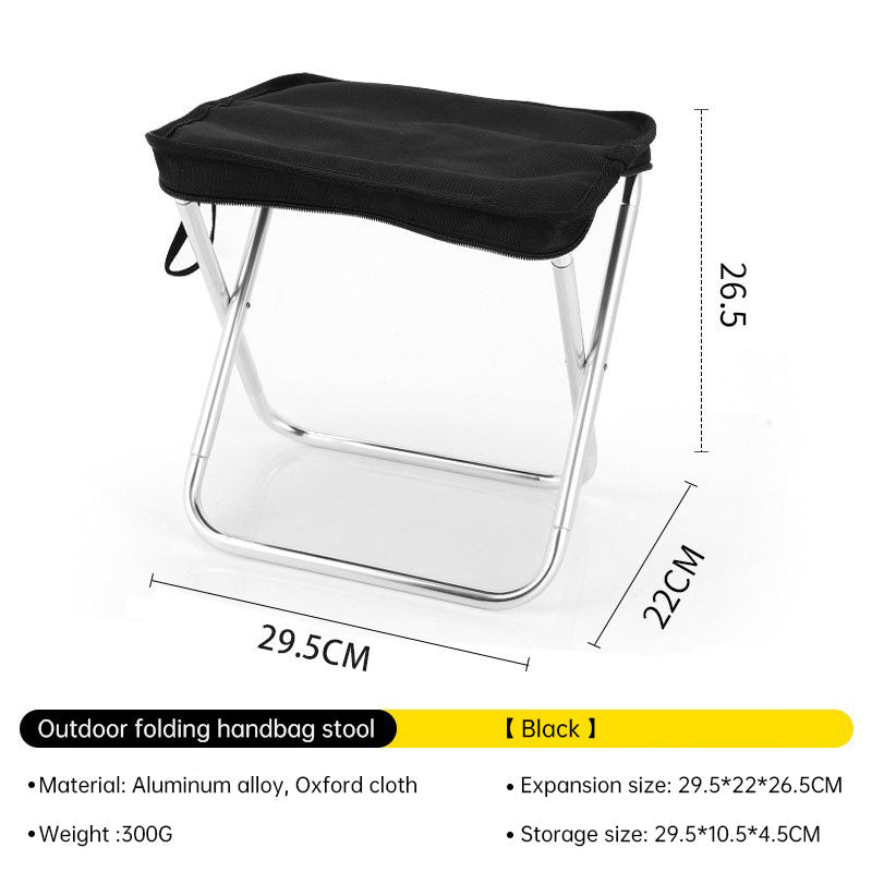 Ultralight Folding Camping Chair | Portable Aluminium Seat | Black, Brown & Green