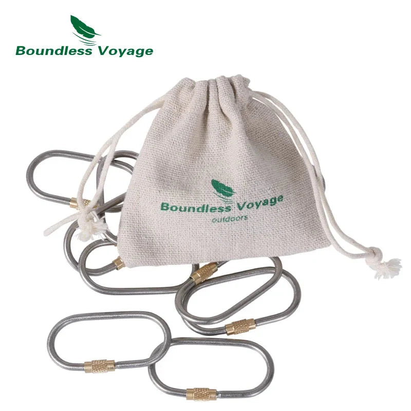 4 Boundless Voyage Lightweight Titanium Carabiners