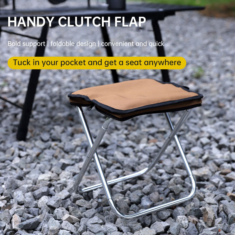 Ultralight Folding Camping Chair | Portable Aluminium Seat | Black, Brown & Green