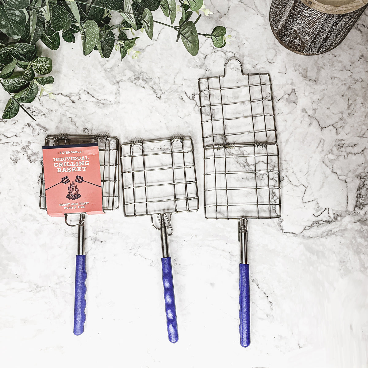 Extendable Stainless Steel Grilling Basket | Campfire & BBQ Cooking Basket | The Ember Trail