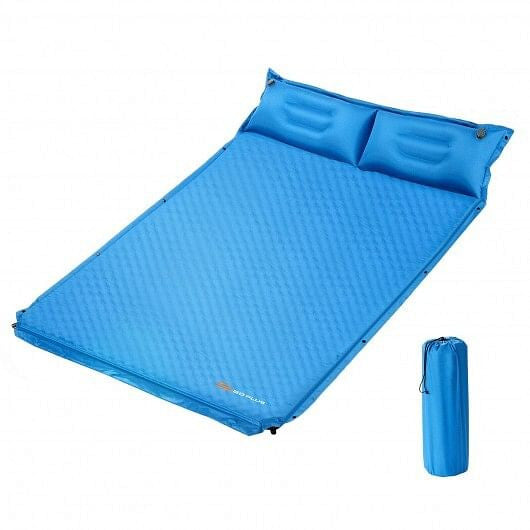 Self-Inflating Camping Outdoor Sleeping Mat with Pillows Bag-4