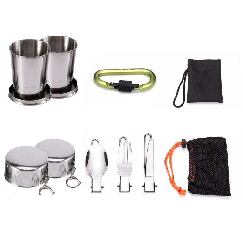 Camping Cookware Set | Pots, Pan & Kettle