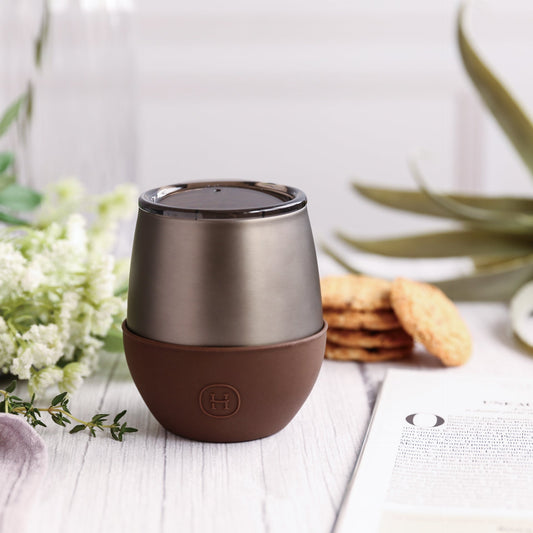 Titanium Grey Tumbler-Mocha 8 OZ-1