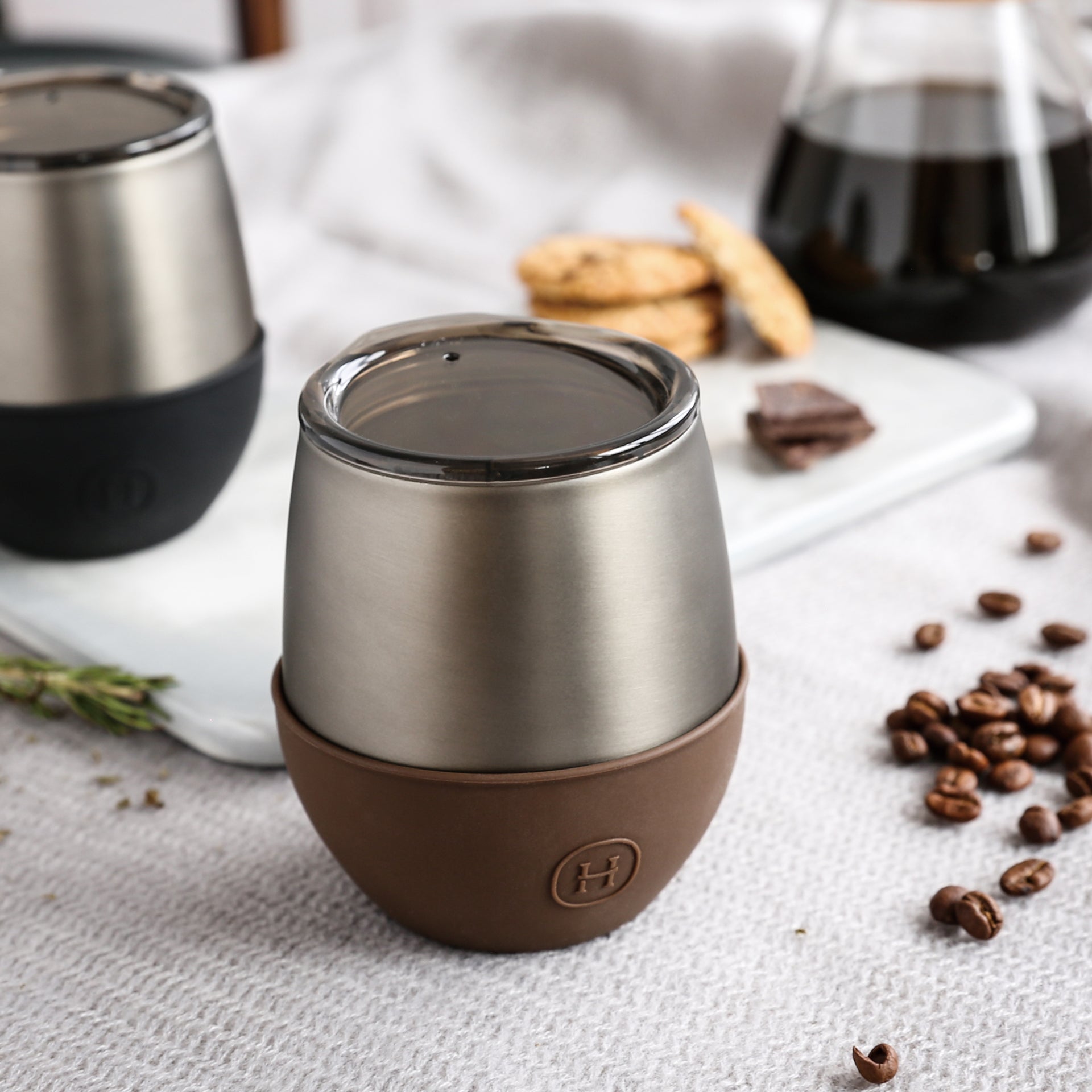 Titanium Grey Tumbler-Mocha 8 OZ-2