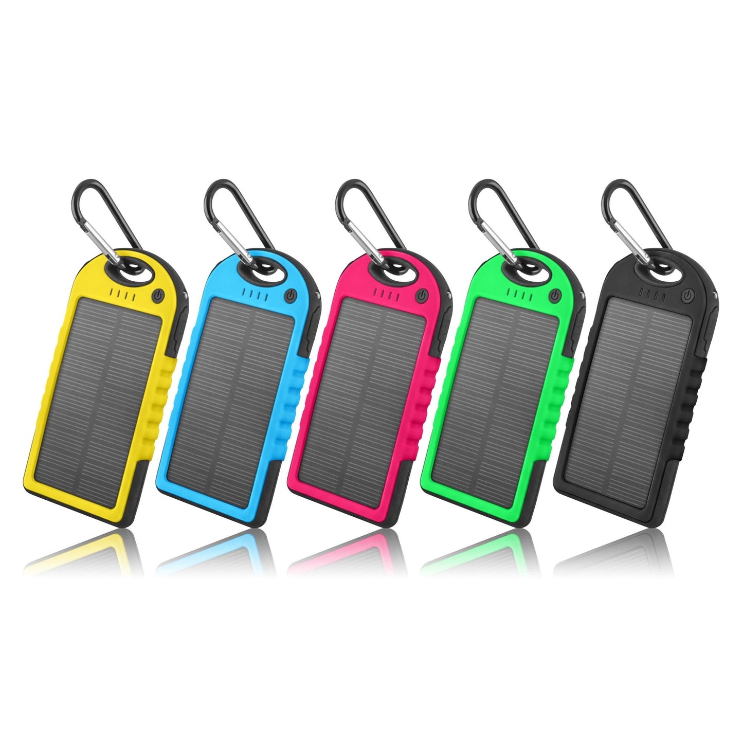 Solar Power Bank 5000mAh | 2-Pack | Dual USB, LED Indicator, Portable Charger | The Ember Trail