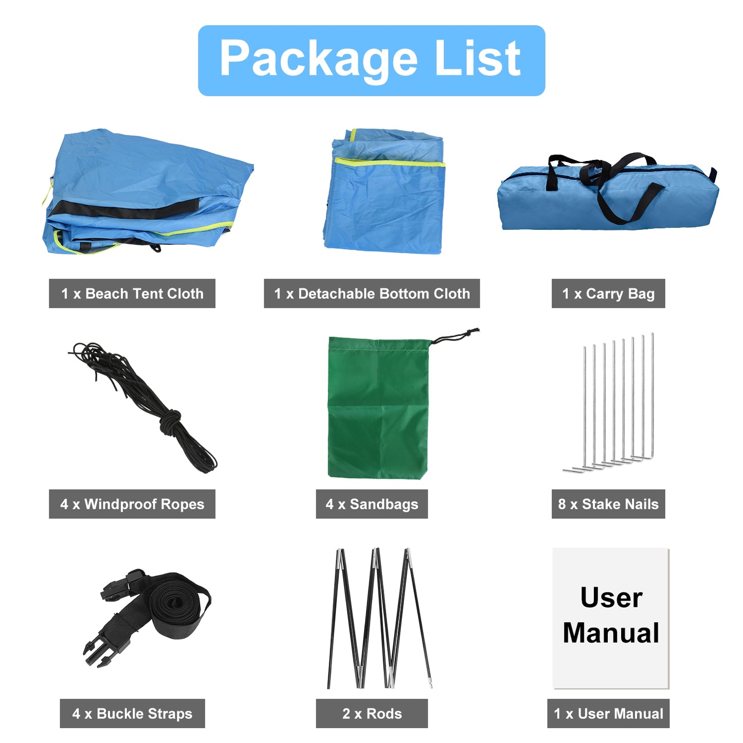 Waterproof Beach Tent Canopy