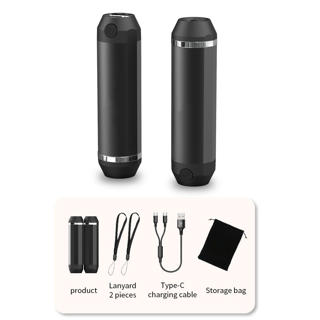 Rechargeable Electric Hand Warmers & Flashlight – 2 Pack | Pocket Heater for Camping & Outdoors