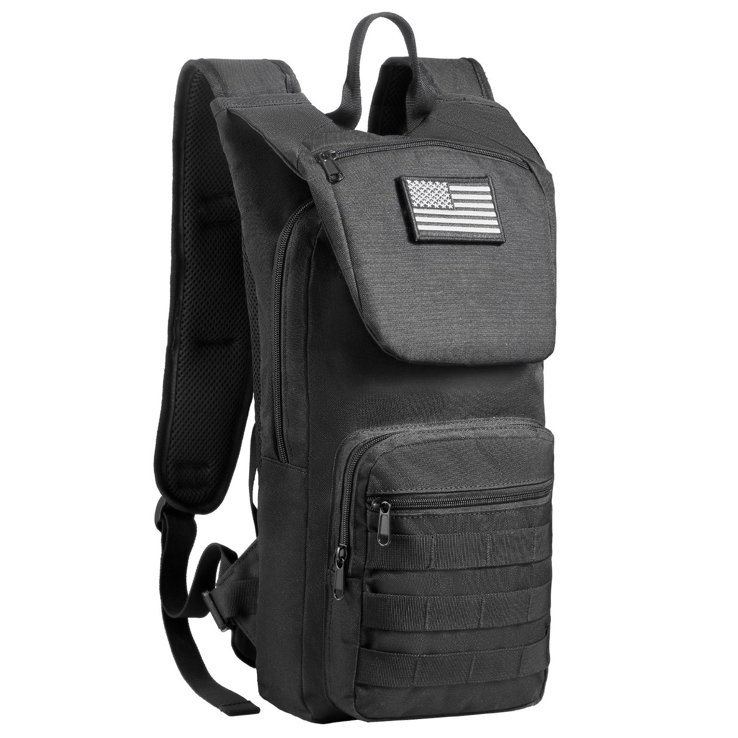 Hydration Backpack, Water Backpack With 3L TPU Water Bladder, Tactical Molle Hiking Hydration Pack With Storage For Men Women, Hydro Water Daypack For Hiking Running Cycling Camping