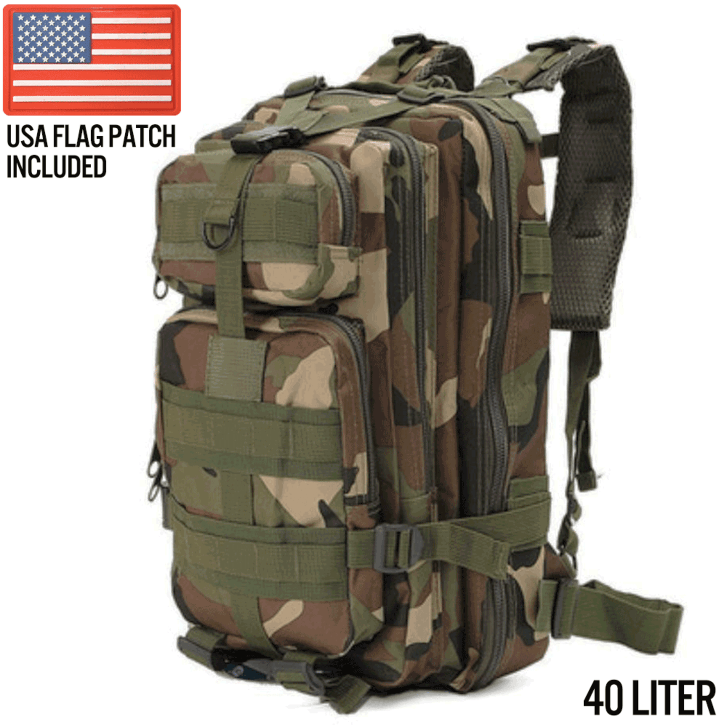 XGear Tactical Large 40L Tactical Backpack Survival Bag-6