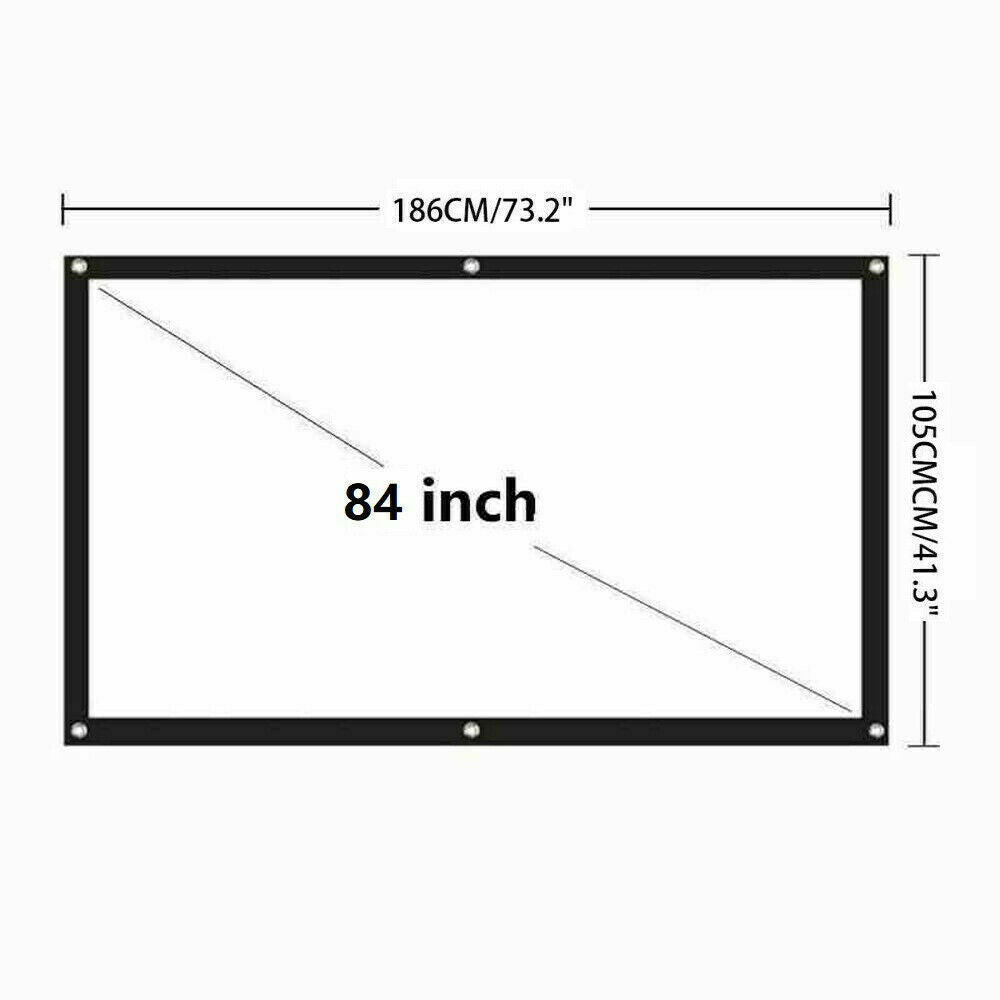 Portable Foldable Projector Screen | 16:9 HD Outdoor Cinema Screen | 60"-150" | The Ember Trail