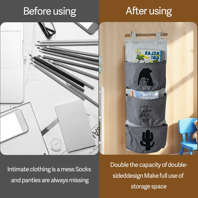 Camping Hanging Pockets - Gray