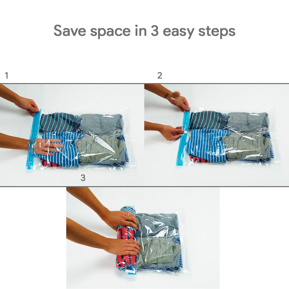Compression Storage Travel Bags | Roll-Up Space Saver Bags for Travel & Home | The Ember Trail