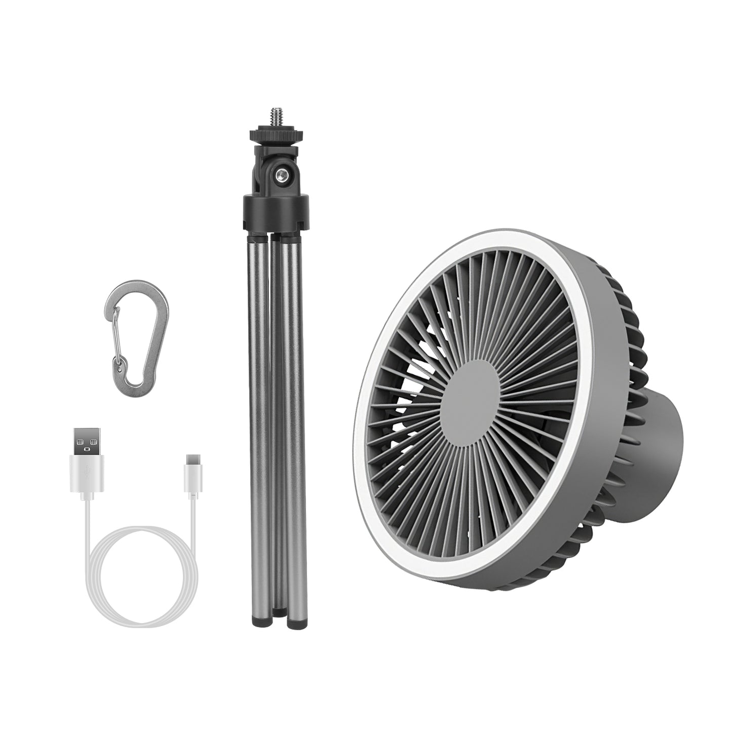 3-in-1 Camping Fan, Lantern & Power Bank