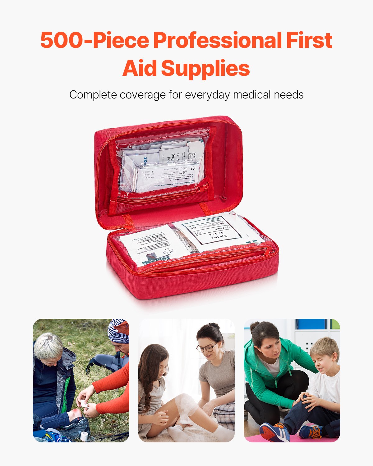 Travel First Aid Kit - 500 piece